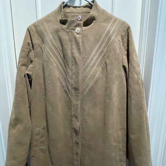 Vintage Olympic Suede Coat - Picture 2 of 7